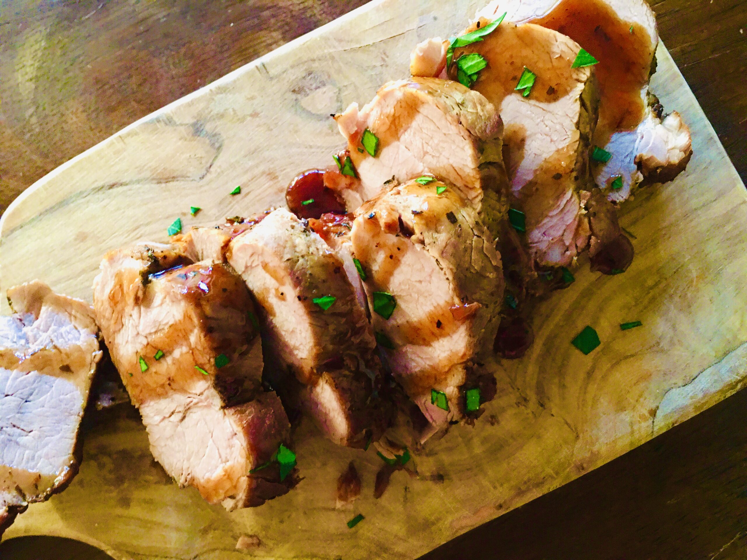 Instant pot 醤油バルサミコソースの豚ヒレ肉