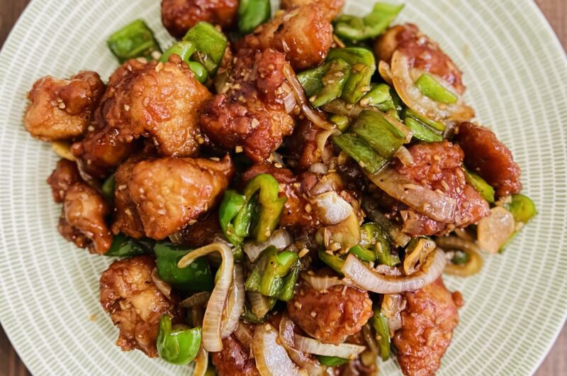 鶏肉の四川風炒め