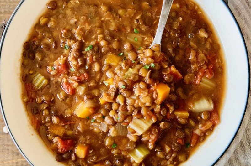 インスタントポット レンズ豆のスープ